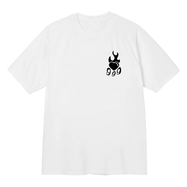 BURNING HEART TEE WHITE